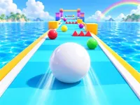 Rainbow Ball Runner 2048 image