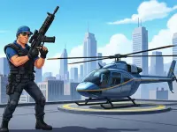 GunShip Shooting Attack Game 3D image